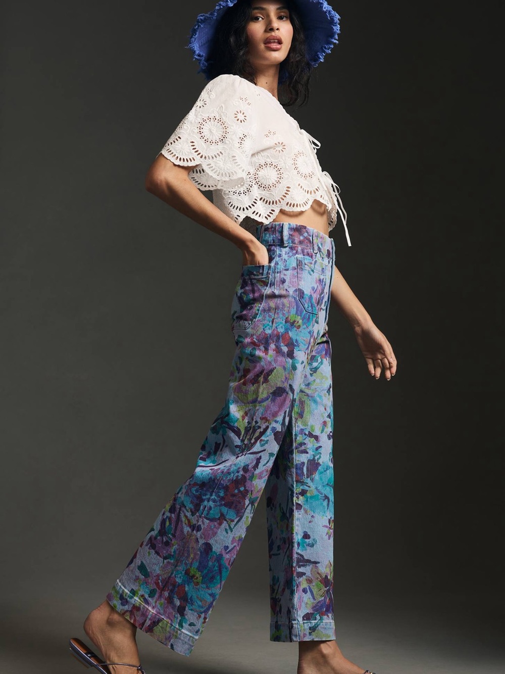 Maeve Colette High-Rise Wide-Leg Cropped Jeans - Anthropologie - 29 - Picture 13 of 13
